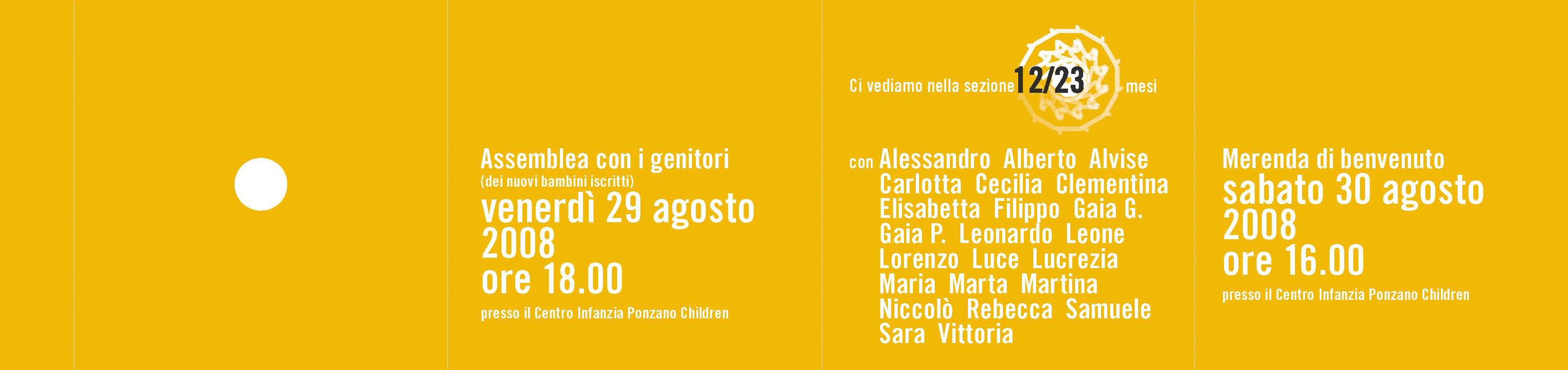 Ponzano Children Archivio Eventi Assemblea con i genitori 2008