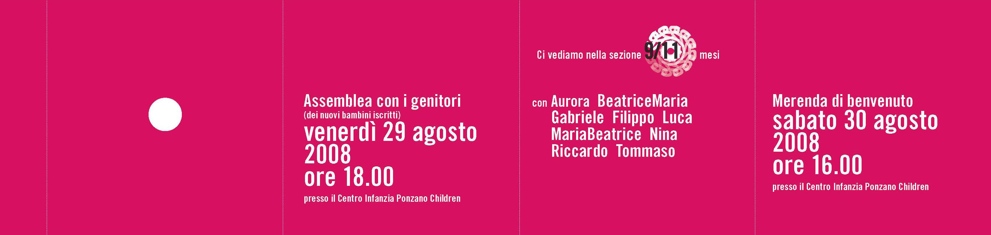 Ponzano Children Archivio Eventi Assemblea con i genitori 2008
